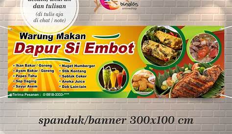 Contoh Desain Banner Makanan Simple - Spanduk Makanan Menarik Tips