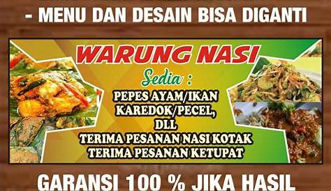 Contoh Banner Warung Nasi Uduk Format CDR - Masvian