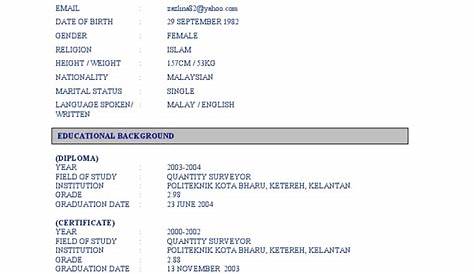Contoh Resume Lengkap Dalam Bahasa Melayu - IMAGESEE