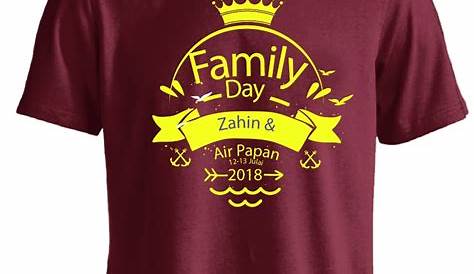 Design Readymade Baju Family Day | Kedai Cetak Baju Online | Printing T