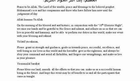 Doa Pembukaan Majlis Rumi At Info Terkini - Riset