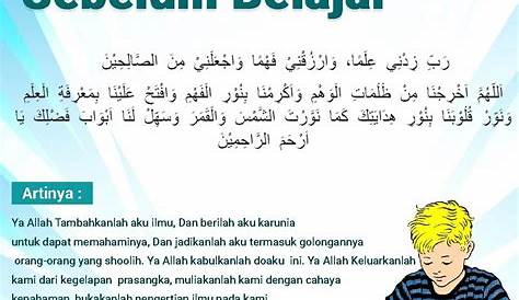 Doa Sebelum dan Sesudah Belajar dalam Islam (+Latinnya)