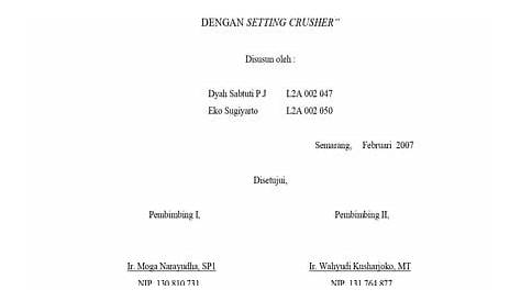 15 Contoh Lembar Pengesahan Skripsi, PKL, Proposal, Tesis, dan Lainnya