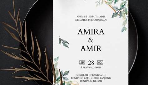 Floral Wedding Card kad kahwin, kad kahwin online, design kad kahwin