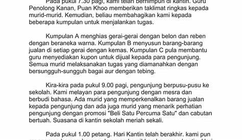 Contoh Karangan Jenis Cerita Contoh Karangan Pengalaman Pt3 Semasa - Riset