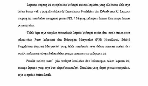 10 Contoh Kata Pengantar Untuk Laporan PKL/Magang, Skripsi, Karya