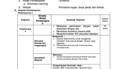 Format RPP k13 Revisi 2019-2020 Untuk SD SMP SMA Dilengkap Contoh