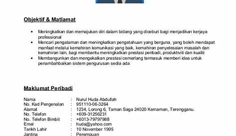 Contoh resume bahasa melayu doc