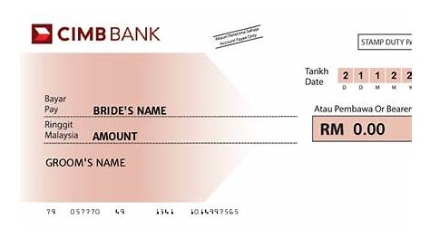Print Mockup Cheque for events Malaysia Selangor |ArchPrint