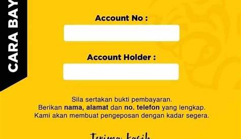 Koleksi Template Akaun Bank Untuk Peniaga Online dan PKS