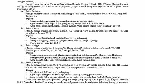 Surat Lamaran Kerja Download Contoh Surat Peminjaman Tempat Untuk