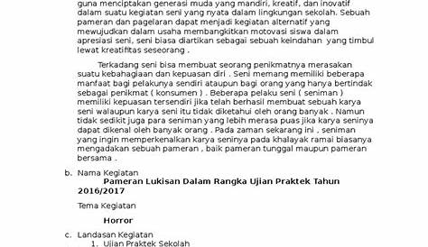 Contoh Proposal Kegiatan Pameran Seni Rupa di Sekolah - Portal-Rakyat.com
