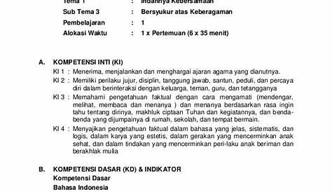 RPP Kelas 1 Tema 5 1 Lembar Halaman SD MI Tahun 2020 - Informasi Pendidikan