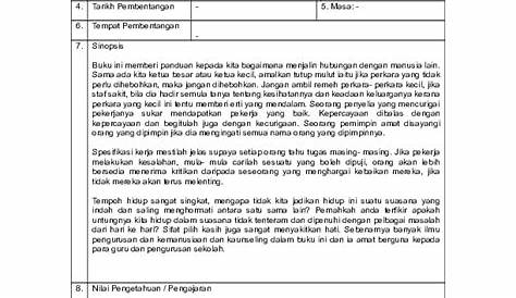 Contoh Sinopsis Buku Ilmiah Pendidikan Ladap Pembacaan Buku 1 Doc