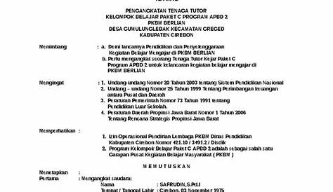 Contoh Sk Pengangkatan Kepala Sekolah - Homecare24