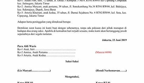 Surat akuan kebenaran waris menyertai aktiviti kokurikulum