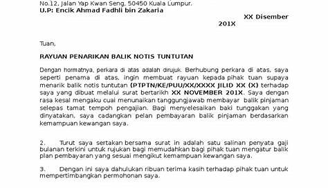 Surat Arahan Buat Bayaran