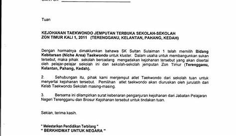 Surat Kepada Yab Menteri