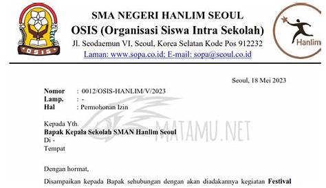 Contoh Surat Izin Untuk Orang Tua » Daily Blog Networks