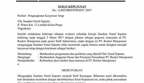 7 Contoh Template SK Karyawan Tetap 2023 | Glints for Employers