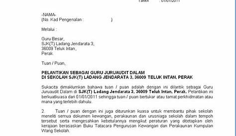 Contoh Surat Pelantikan Wakil Syarikat : Contoh Surat Wakil Kuasa