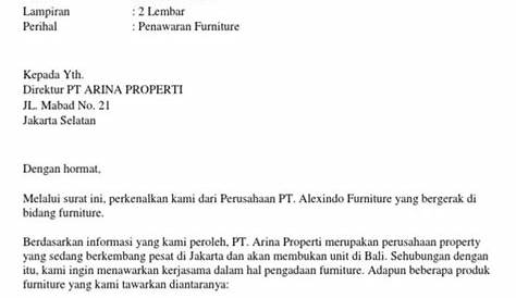 Contoh Surat Penawaran Kerjasama, Jasa, dan Barang Elektronik Terbaru