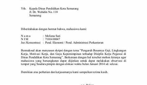 Surat keterangan penelitian