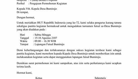 16 Contoh Surat Pengajuan Dana, Barang, dan Kerjasama - Contoh Surat