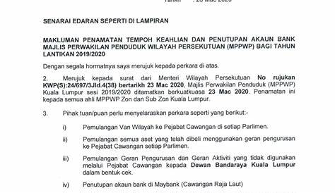 Surat Penutupan Akaun Bank : Butiran bank negara malaysia dan ombudsman
