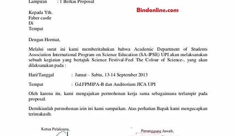 Contoh Surat Permohonan Menjadi Rekanan Kerja - Surat Lamaran Kerja