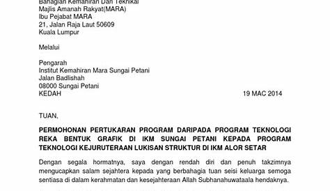 (DOCX) Contoh Surat Permohonan Pertukaran - PDFSLIDE.NET