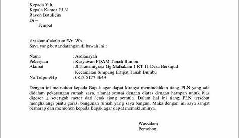 Contoh Surat Permohonan Taha Hussein Paragraph - IMAGESEE