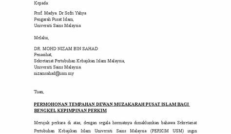 contoh surat kelulusan permohonan dewan - Ruth Ogden