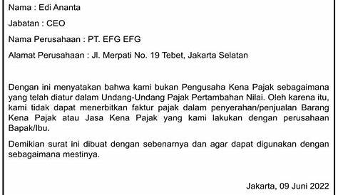 Contoh Surat Pelepasan Pekerja Kepada Majikan - Contoh Surat Pelepasan