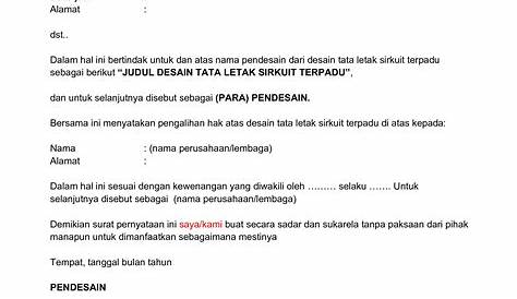 Contoh Surat Pernyataan Karyawan - Surat Lamaran Kerja : Desain Contoh