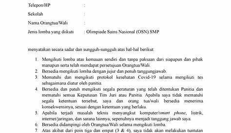 Contoh Surat Keterangan Sekolah Osn Smp 2023 - IMAGESEE