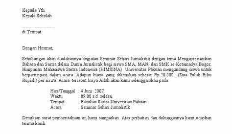 Contoh Surat Resmi Permohonan Sponsor | Akurat - Faktual - Elegan