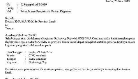 25+ Contoh Surat Resmi Sekolah Dasar, SMP, SMA, Bahasa Inggris - Contoh