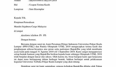 Kumpulan Contoh Surat Ucapan Terima Kasih atas Sumbangan Bantuan Dana