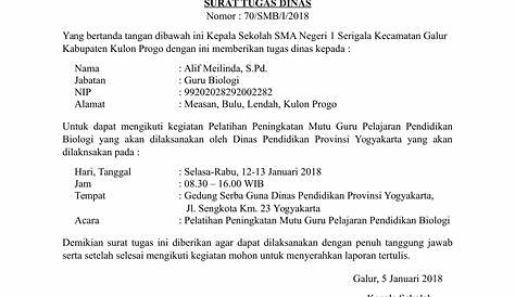 15 Contoh Surat Tugas Resmi Yang Baik Dan Benar Terbaru – SURATKU.ID