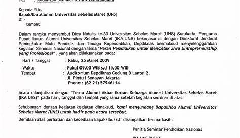 13+ Contoh Surat Undangan Resmi Untuk Berbagai Keperluan