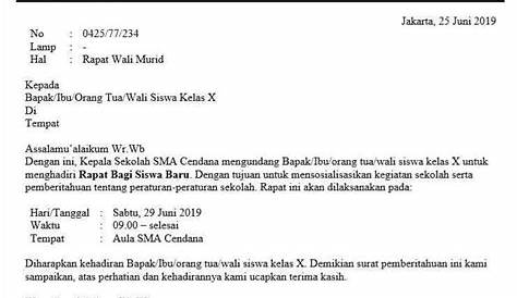 Contoh Surat Undangan Rapat Komite Sekolah Doc Terbaik Caresizsiniz Com