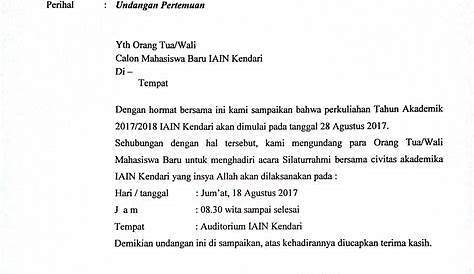 Contoh Surat Undangan Wisuda Doc - IMAGESEE