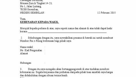 Surat Rasmi Permohonan Bekalan Elektrik Tnb - letter.7saudara.com