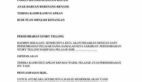 Rasmi Contoh Skrip Pengacara Majlis Teks Pengacara Majlis Docx - Vrogue