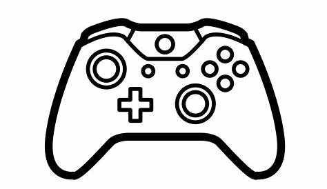 control de videojuegos dibujo a color o para colorear