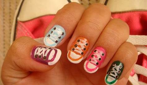 Converse Shoe Nail Art S! By Bunnygif To Redditlaqueristas Cute Designs
