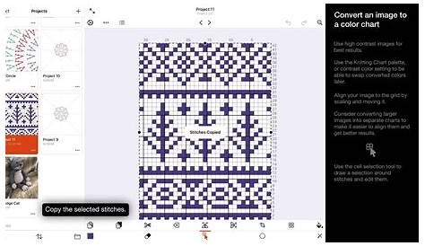 Convert Image To Knitting Pattern / Hexagon Stitch Converted For In The