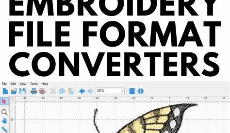 Convert JPG To Embroidery File | Embroidery files, Digital embroidery