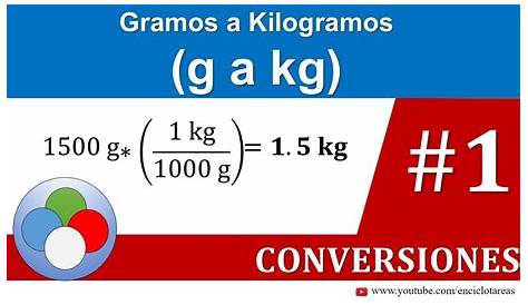 Convertir g/ml a kg/m3 (densidad) - YouTube